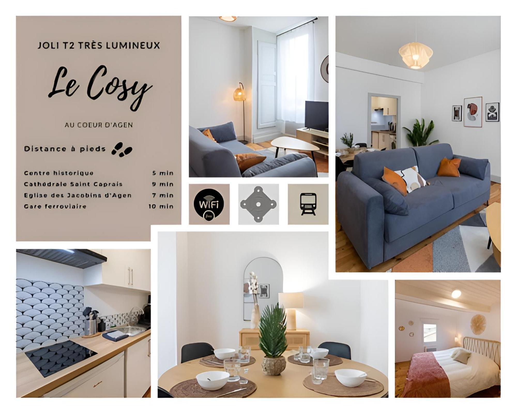 Le Cosy Magnifique T2 Neuf Centre Ville Gare 800 M Ажен Екстер'єр фото